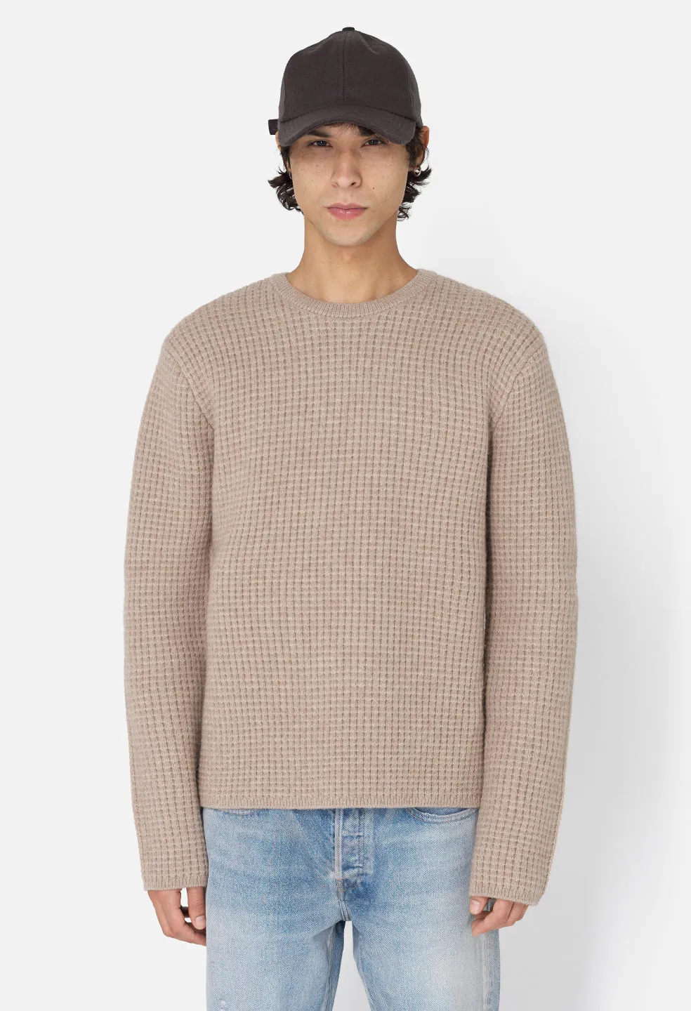 Wool Waffle Knit Crew / Wheat sold by John Elliott product image thumbnail 2
