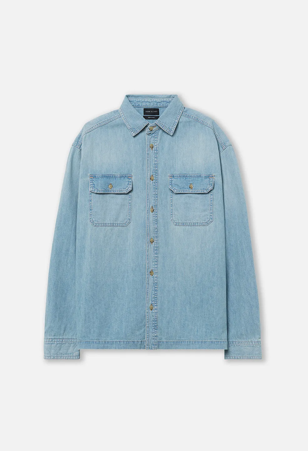 Princeton Work Shirt / Washed Indigo sold by John Elliott