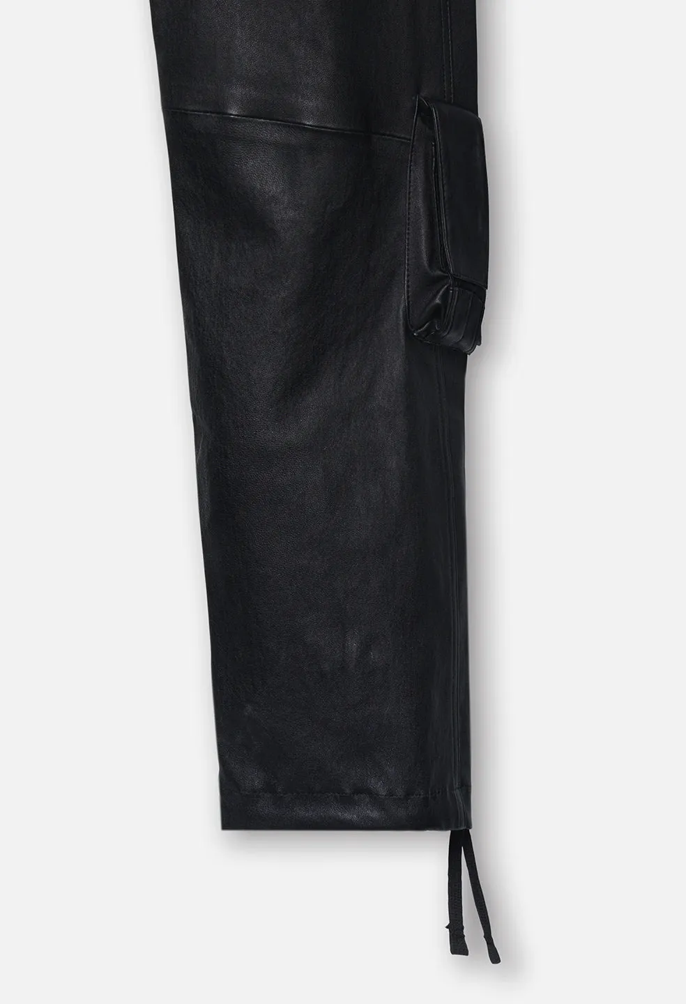Leather Slim Tactical Cargo / Black sold by John Elliott product image thumbnail 5