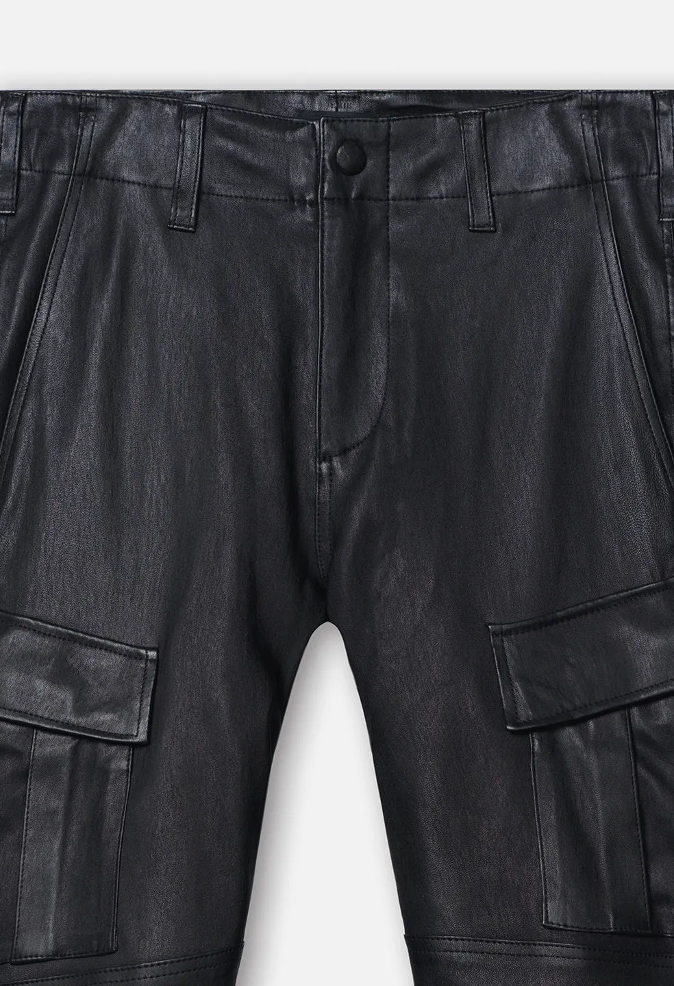 Leather Slim Tactical Cargo / Black sold by John Elliott product image thumbnail 2