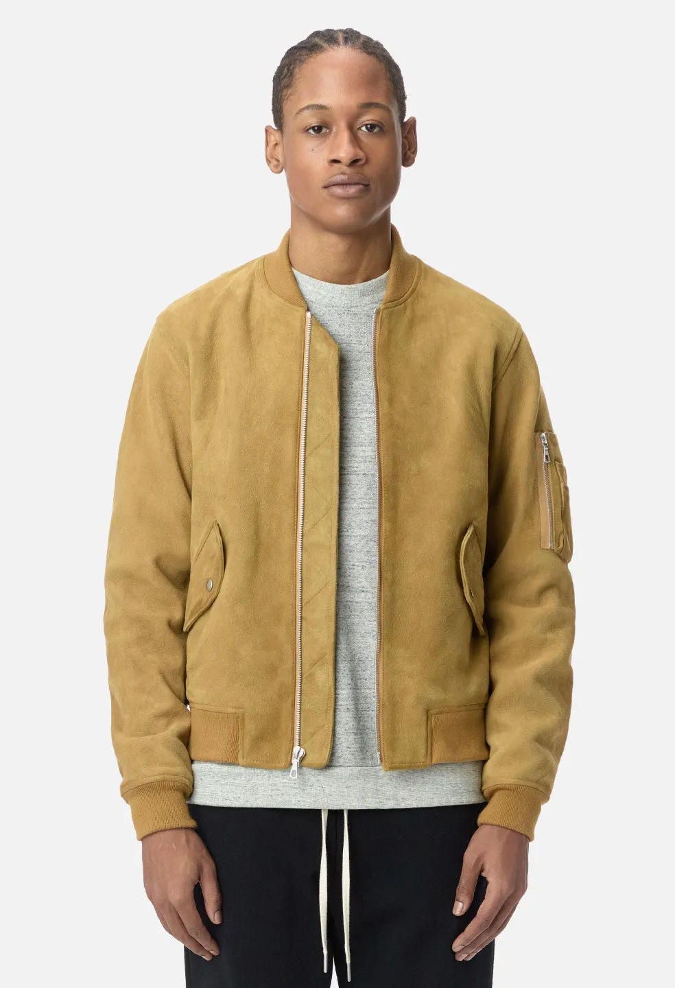 Leather Bogota Bomber / Tan Suede sold by John Elliott product image thumbnail 3