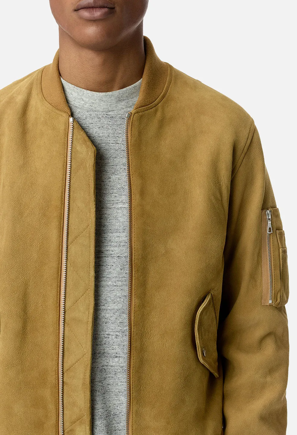 Leather Bogota Bomber / Tan Suede sold by John Elliott product image thumbnail 2