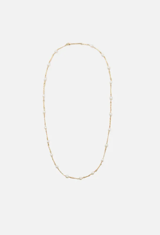 John Elliott X M.A.R.S Twist Link X Pearl Necklace / Gold made by John Elliott