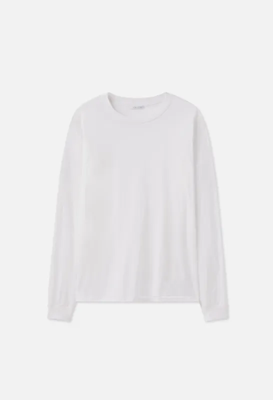 Cotton Cashmere Pullover / White sold by John Elliott