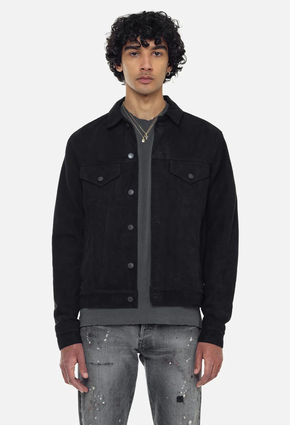 Suede Thumper Jacket Type III / Black sold by John Elliott product image thumbnail 3