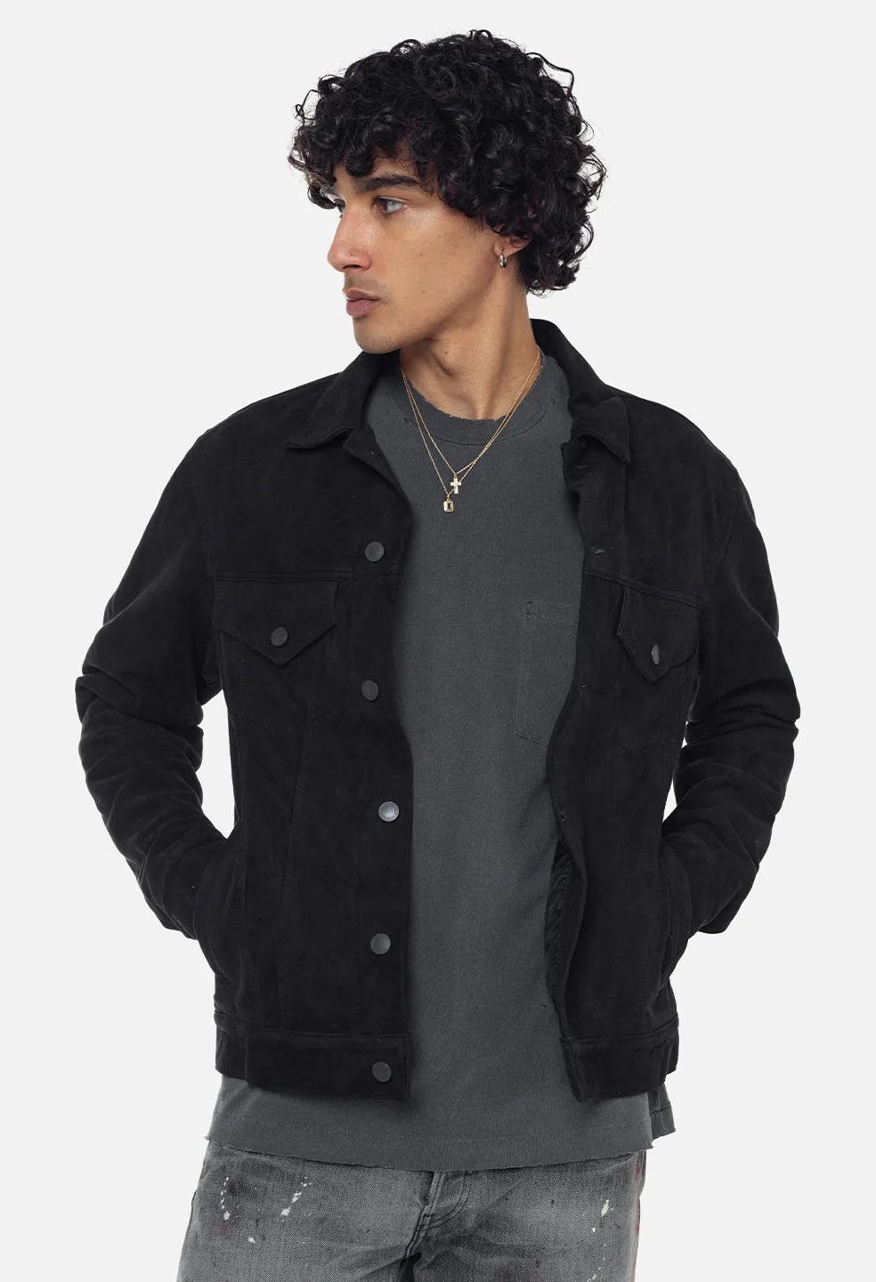 Suede Thumper Jacket Type III / Black sold by John Elliott product image thumbnail 2