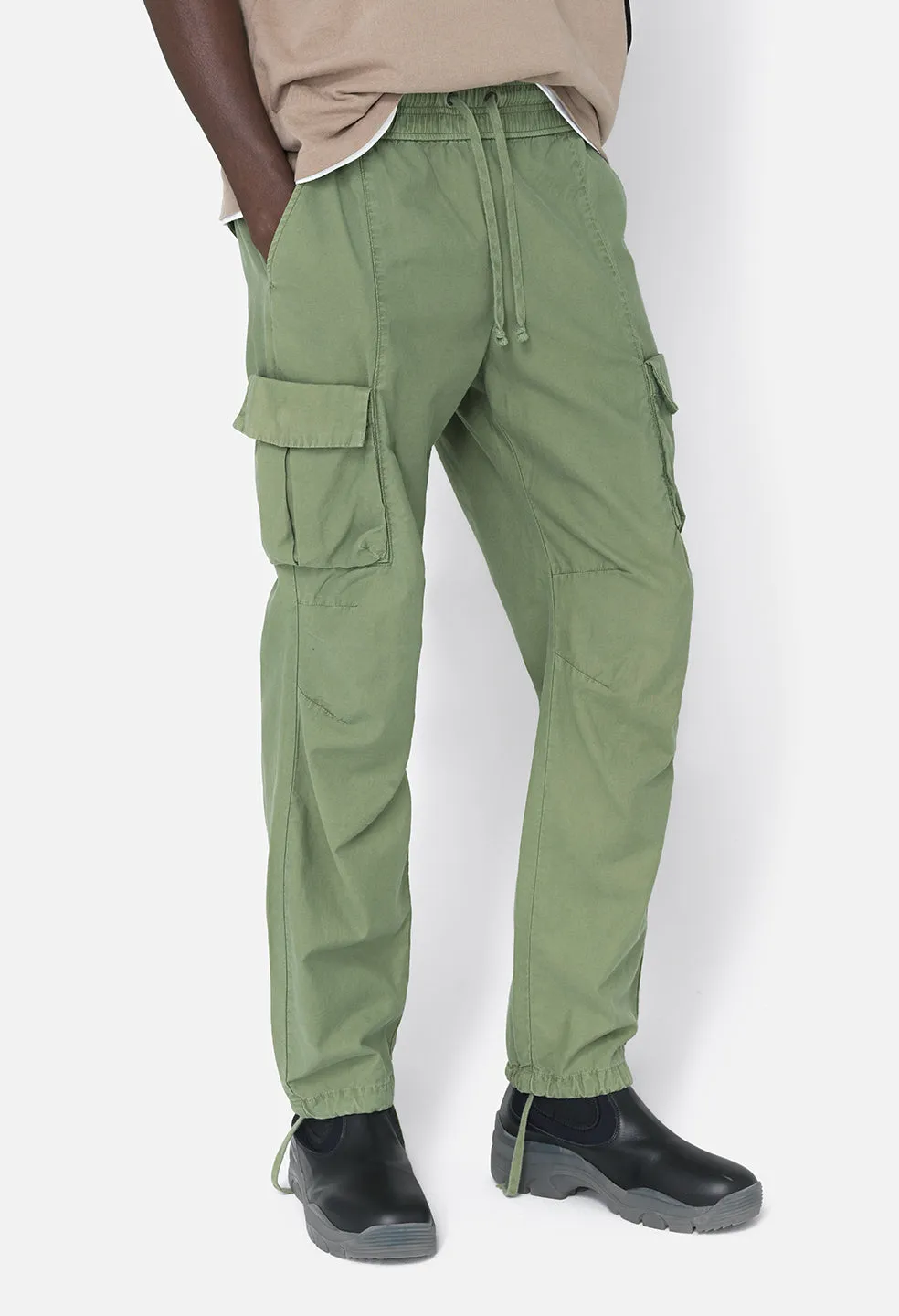 Back Sateen Cargo Pants / Olive sold by John Elliott product image thumbnail 2