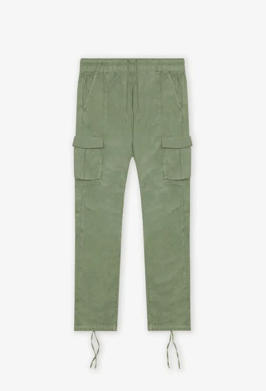 Back Sateen Cargo Pants / Olive sold by John Elliott