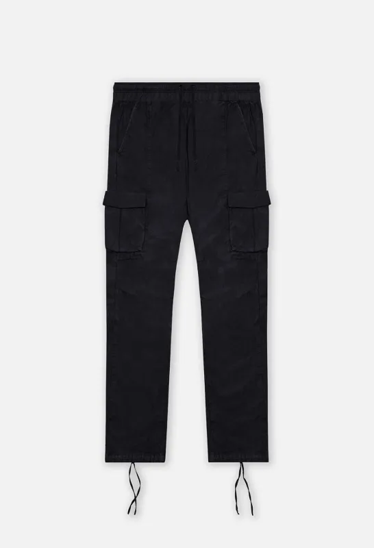Back Sateen Cargo Pants / Black sold by John Elliott