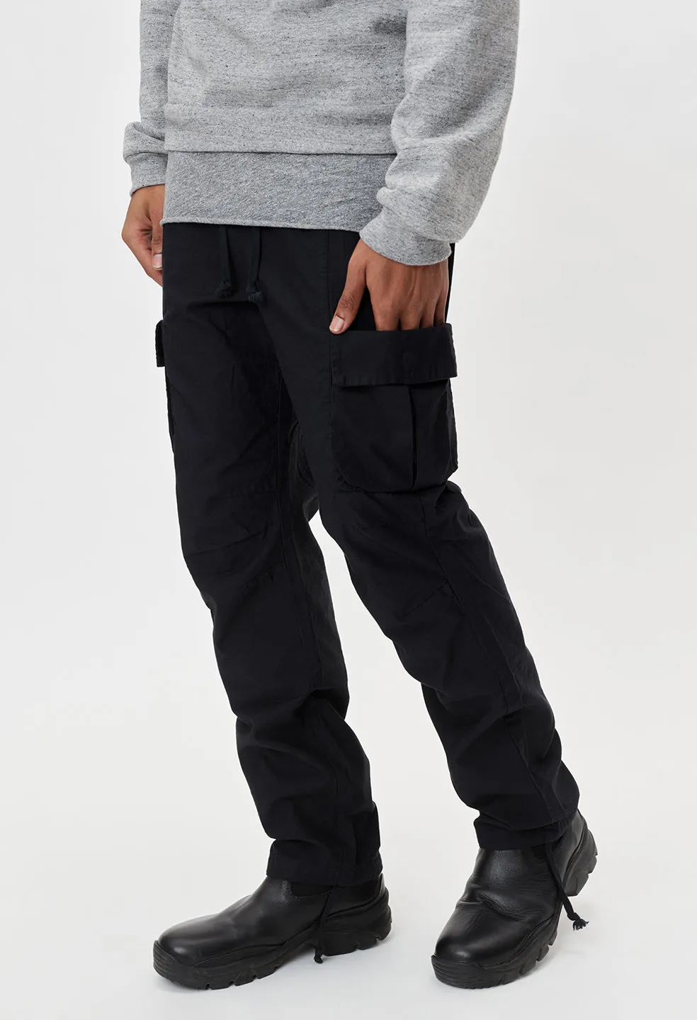 Back Sateen Cargo Pants / Black sold by John Elliott product image thumbnail 2