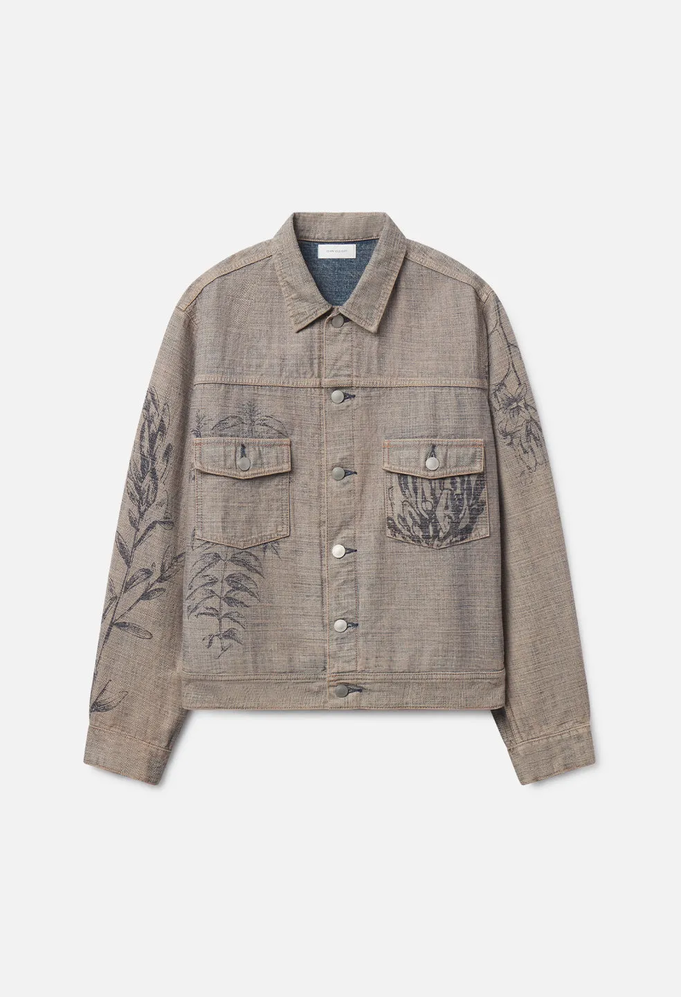 Ryder Jacket / Reversed Indigo Floral sold by John Elliott