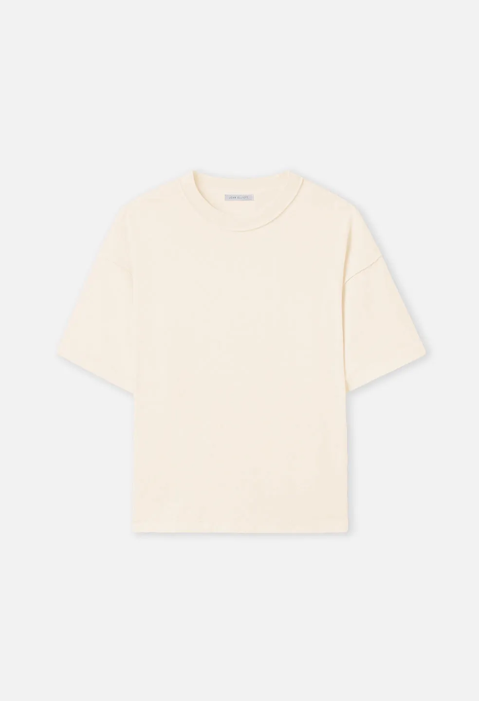 Reversed Cropped Tee / Washed Salt sold by John Elliott