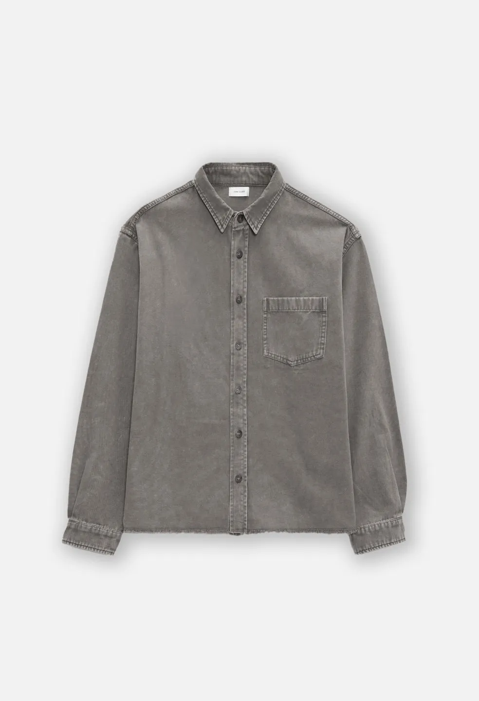 Solid Hemi Oversized Shirt / Washed Black sold by John Elliott