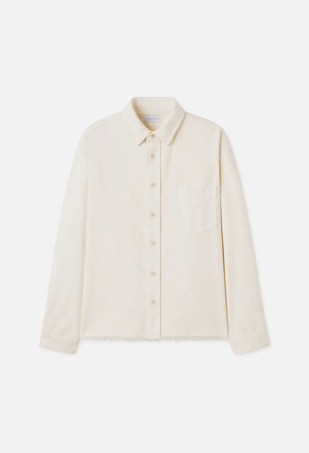 Solid Hemi Oversized Shirt / Salt sold by John Elliott