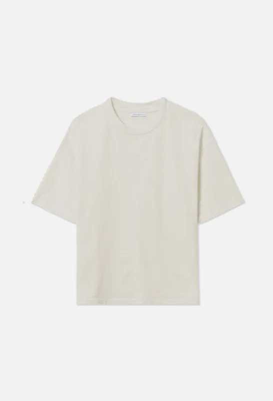 Recycled Cotton Riviera Cropped Tee / Salt made by John Elliott