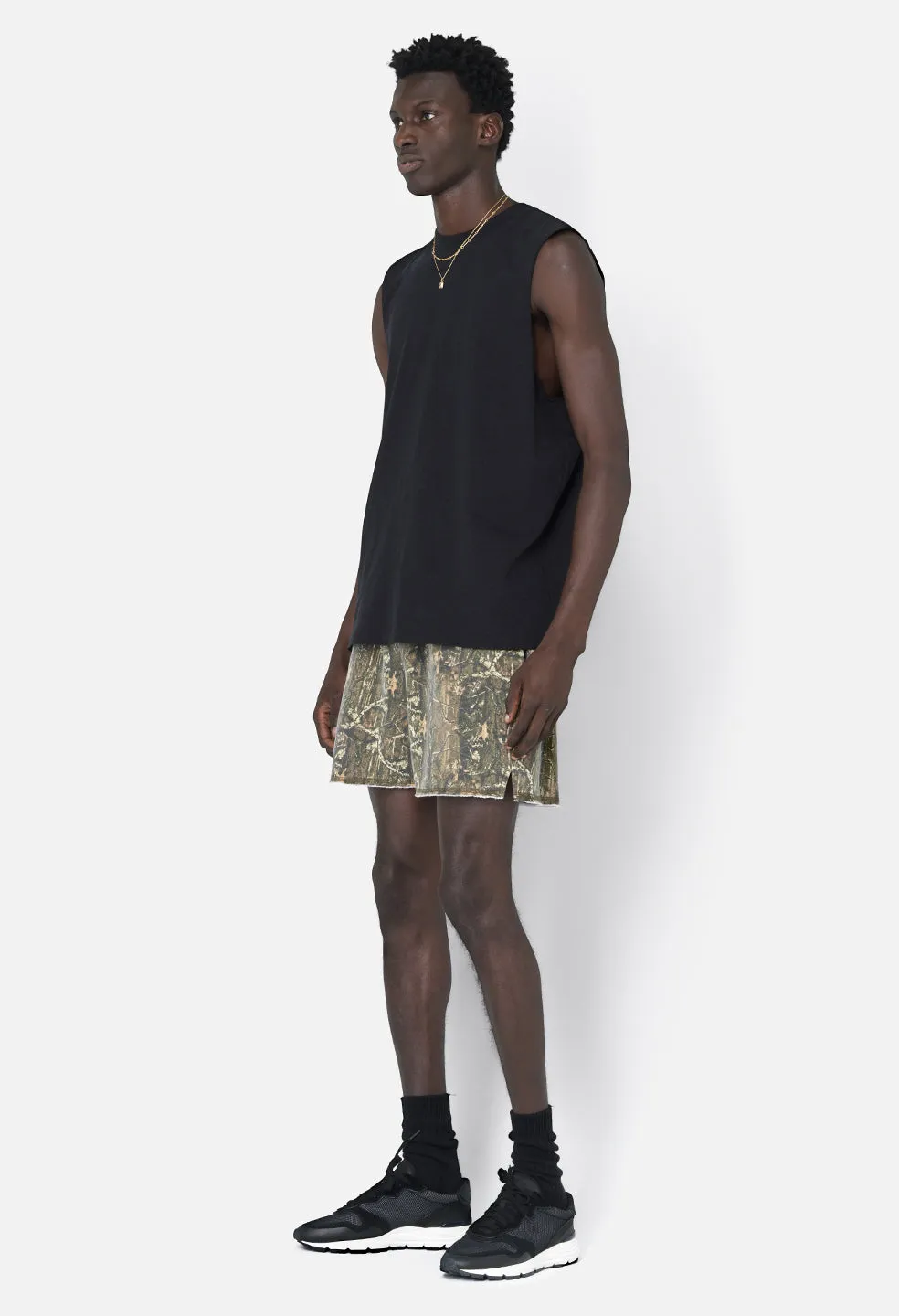 Recycled Cotton Campus Cut-Off Tee / Black sold by John Elliott product image thumbnail 5