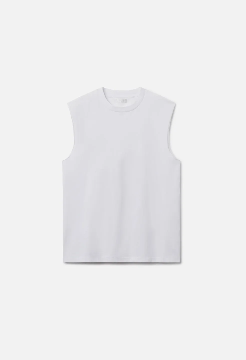 Recycled Cotton Campus Cut-Off Tee / White sold by John Elliott