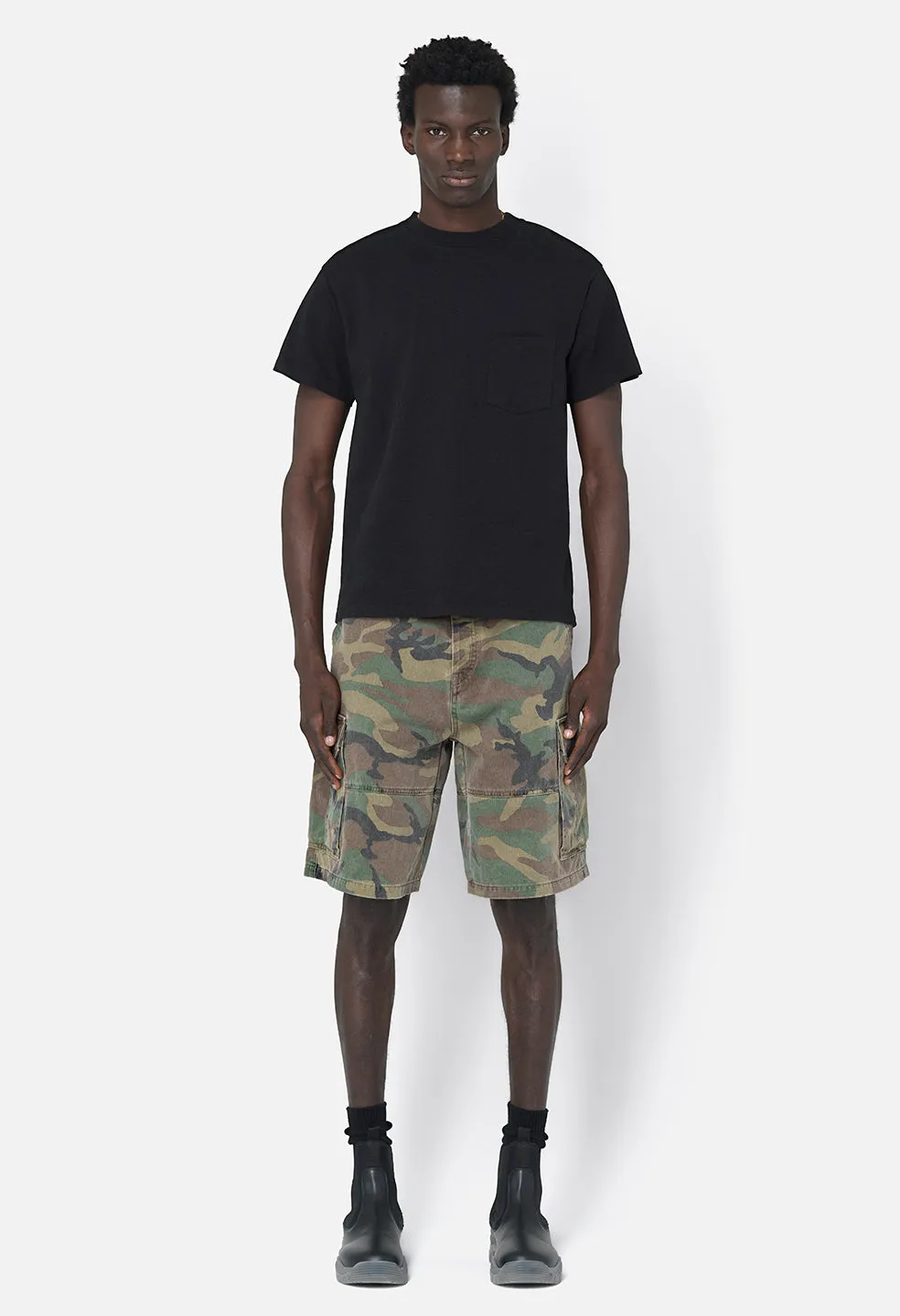 Recycled Cotton Campus Pocket Tee / Black sold by John Elliott product image thumbnail 3