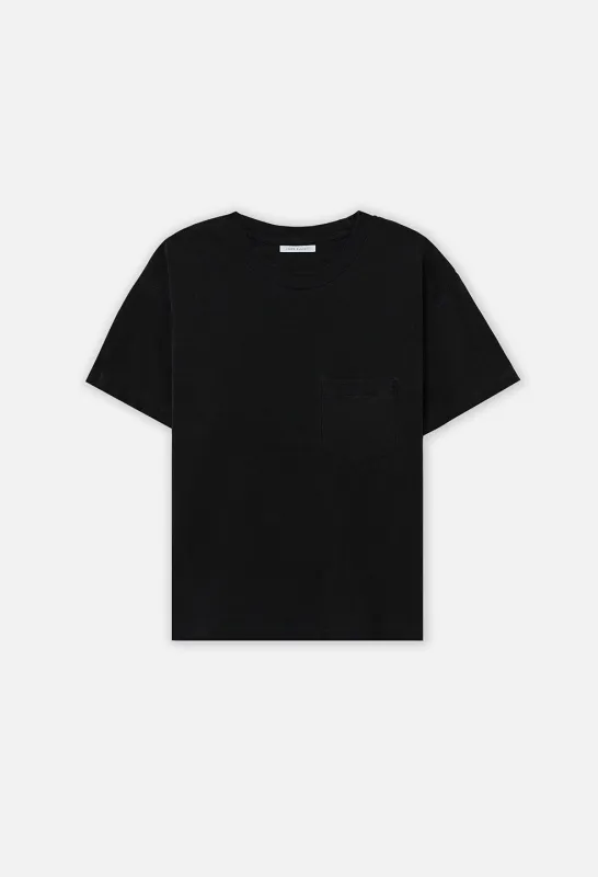 Recycled Cotton Campus Pocket Tee / Black made by John Elliott