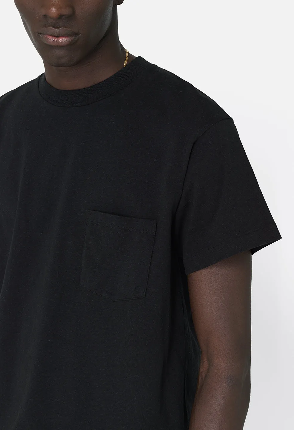 Recycled Cotton Campus Pocket Tee / Black sold by John Elliott product image thumbnail 4