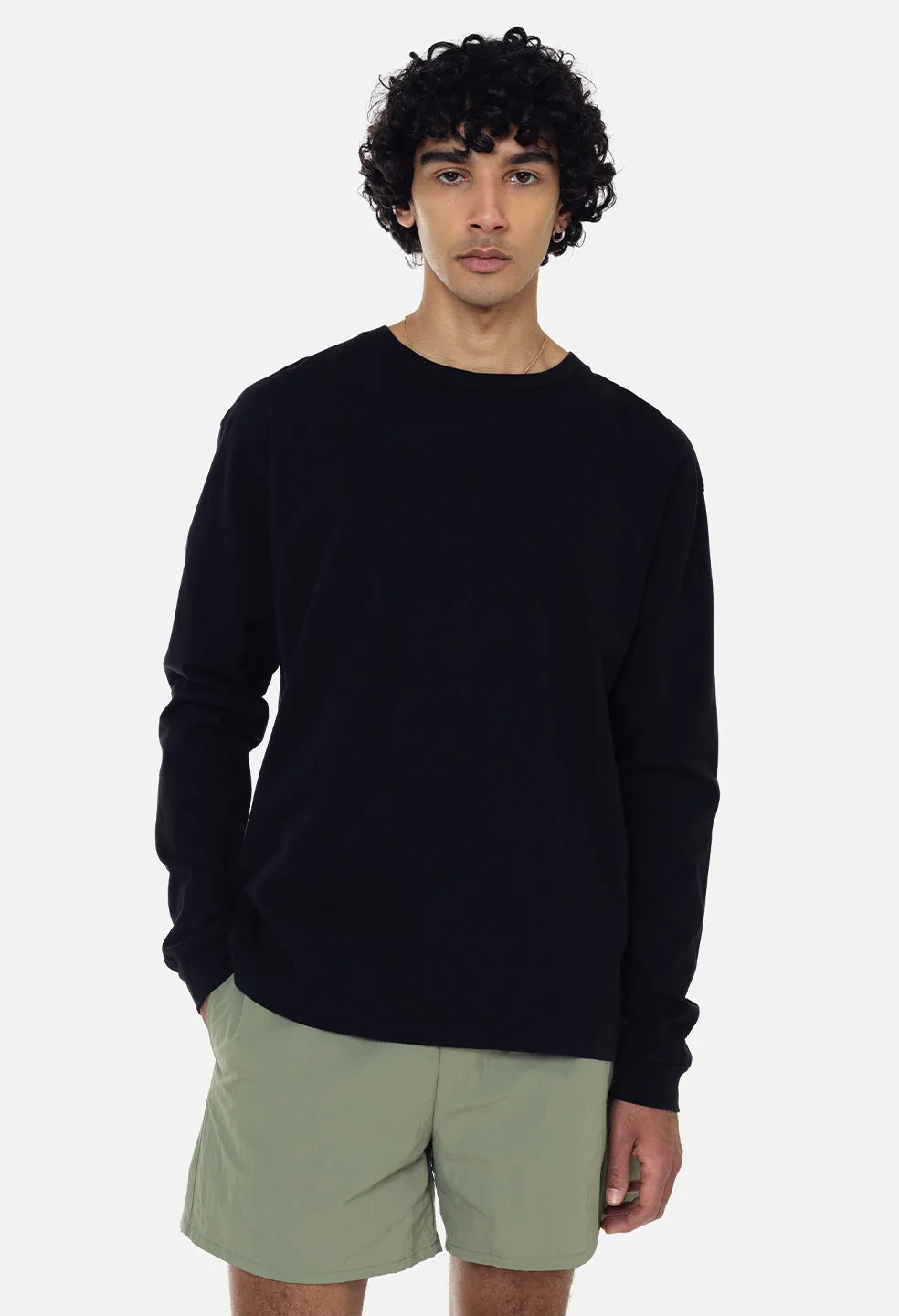 Recycled Cotton LS University Tee / Black sold by John Elliott product image thumbnail 5