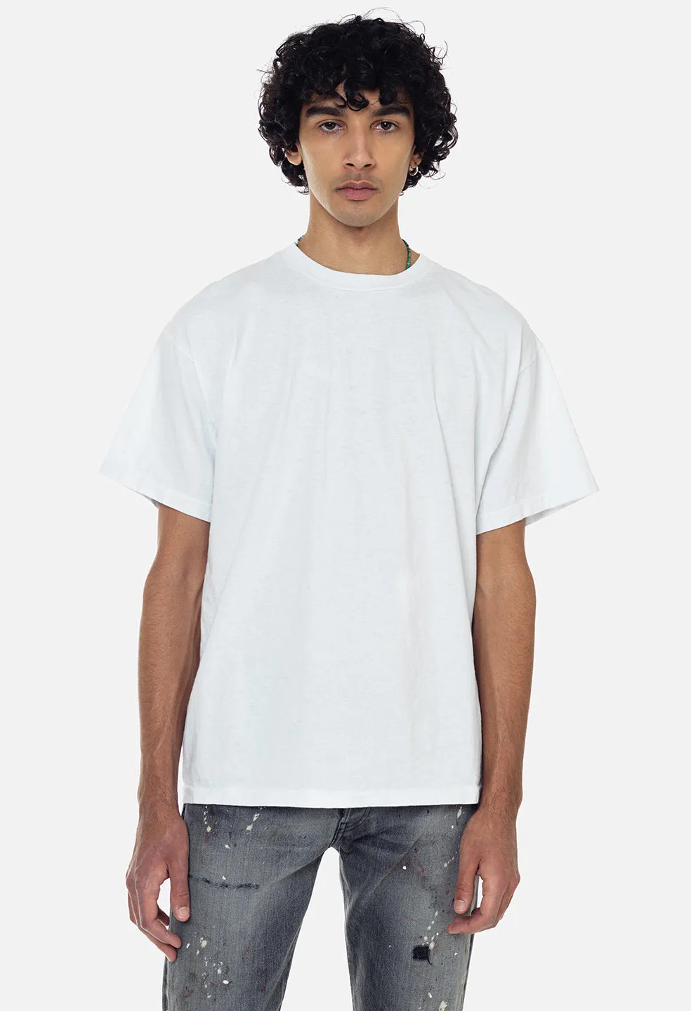 Recycled Cotton University Tee / White sold by John Elliott product image thumbnail 3