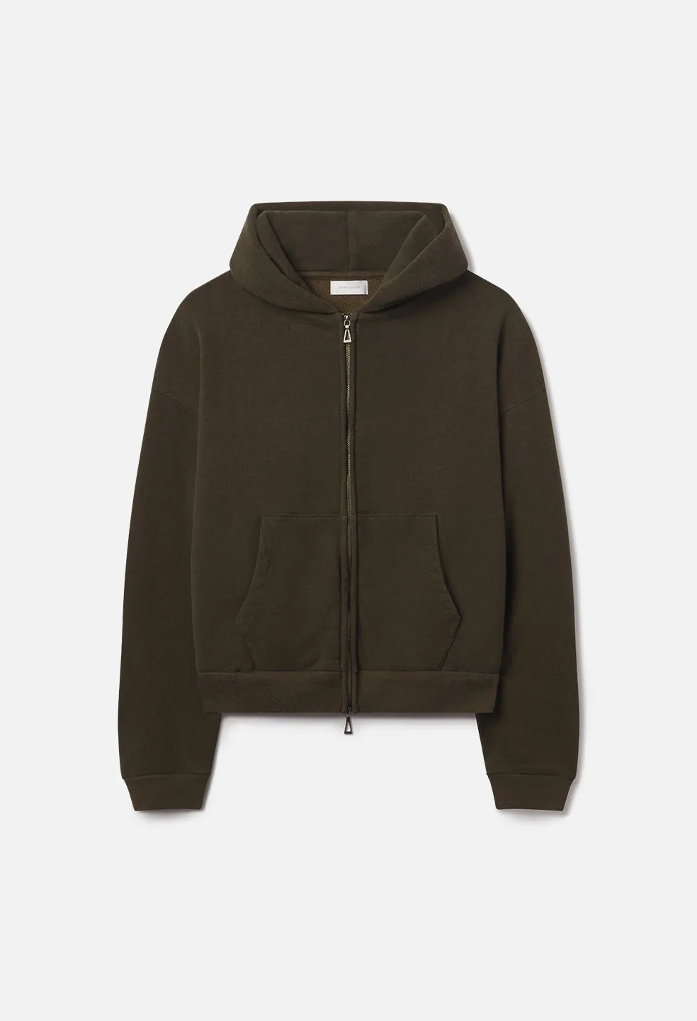 Silk Noil Full Zip / Olive sold by John Elliott