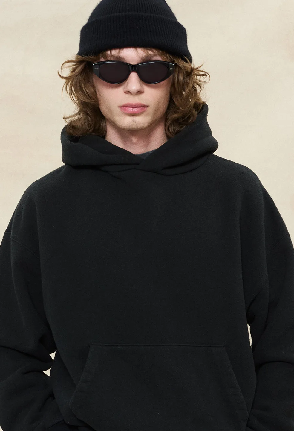 Silk Noil Hoodie / Black sold by John Elliott product image thumbnail 3
