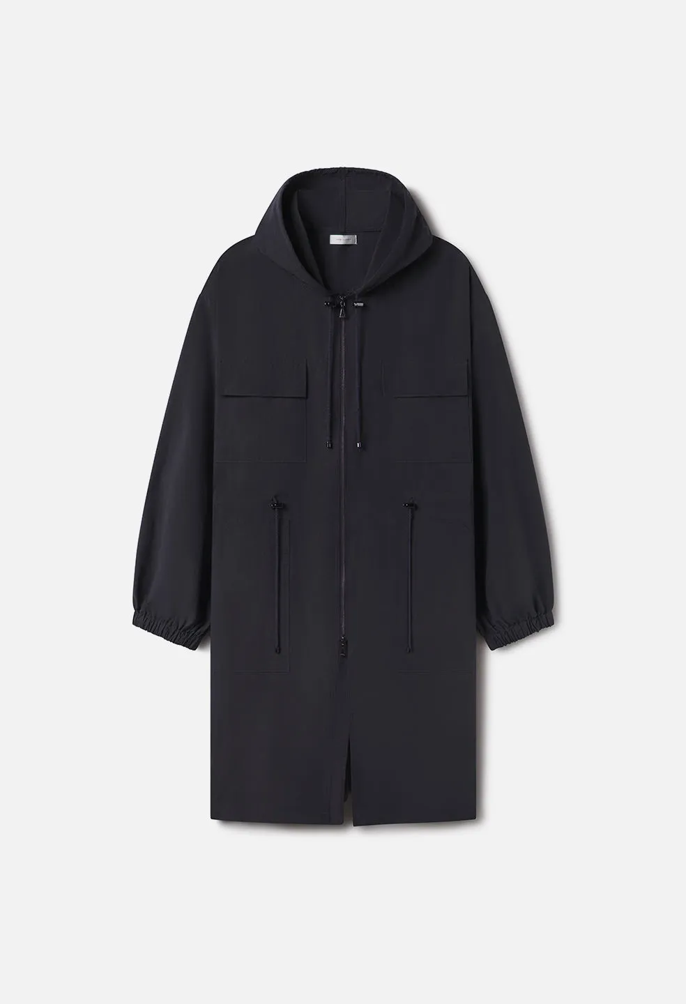 Vero Brushed Nylon Hooded Trench / Dark Navy sold by John Elliott