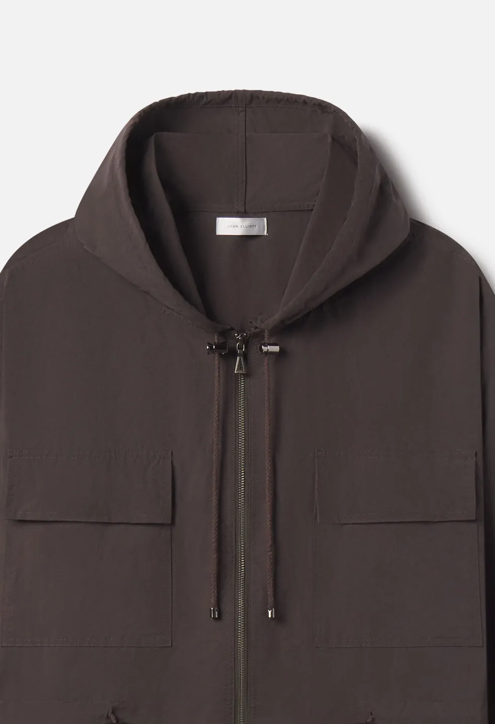 Vero Brushed Nylon Hooded Trench / Charcoal sold by John Elliott product image thumbnail 2
