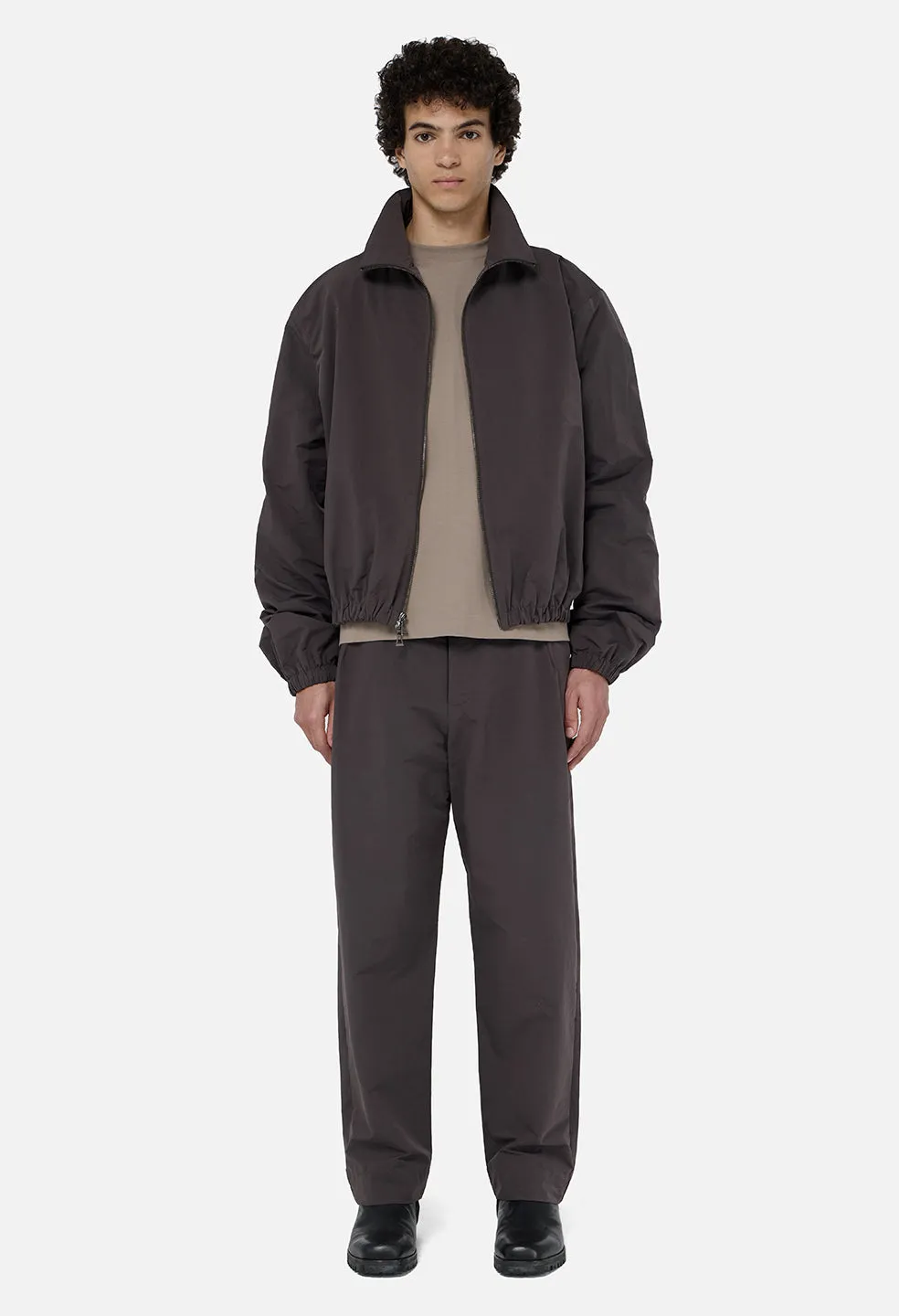 Vero Brushed Nylon Zip Jacket / Charcoal sold by John Elliott product image thumbnail 3