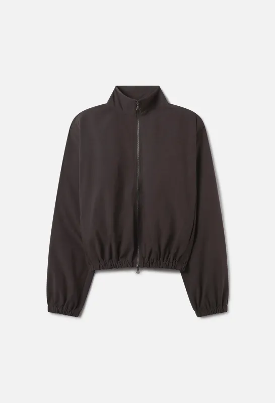 Vero Brushed Nylon Zip Jacket / Charcoal sold by John Elliott
