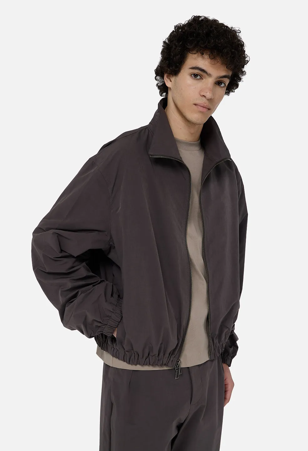 Vero Brushed Nylon Zip Jacket / Charcoal sold by John Elliott product image thumbnail 2