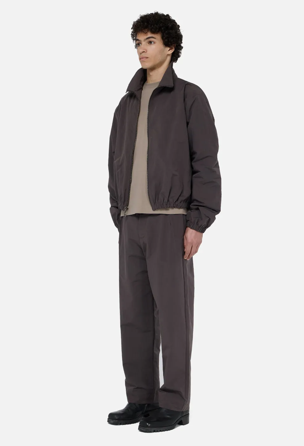 Vero Brushed Nylon Zip Jacket / Charcoal sold by John Elliott product image thumbnail 4
