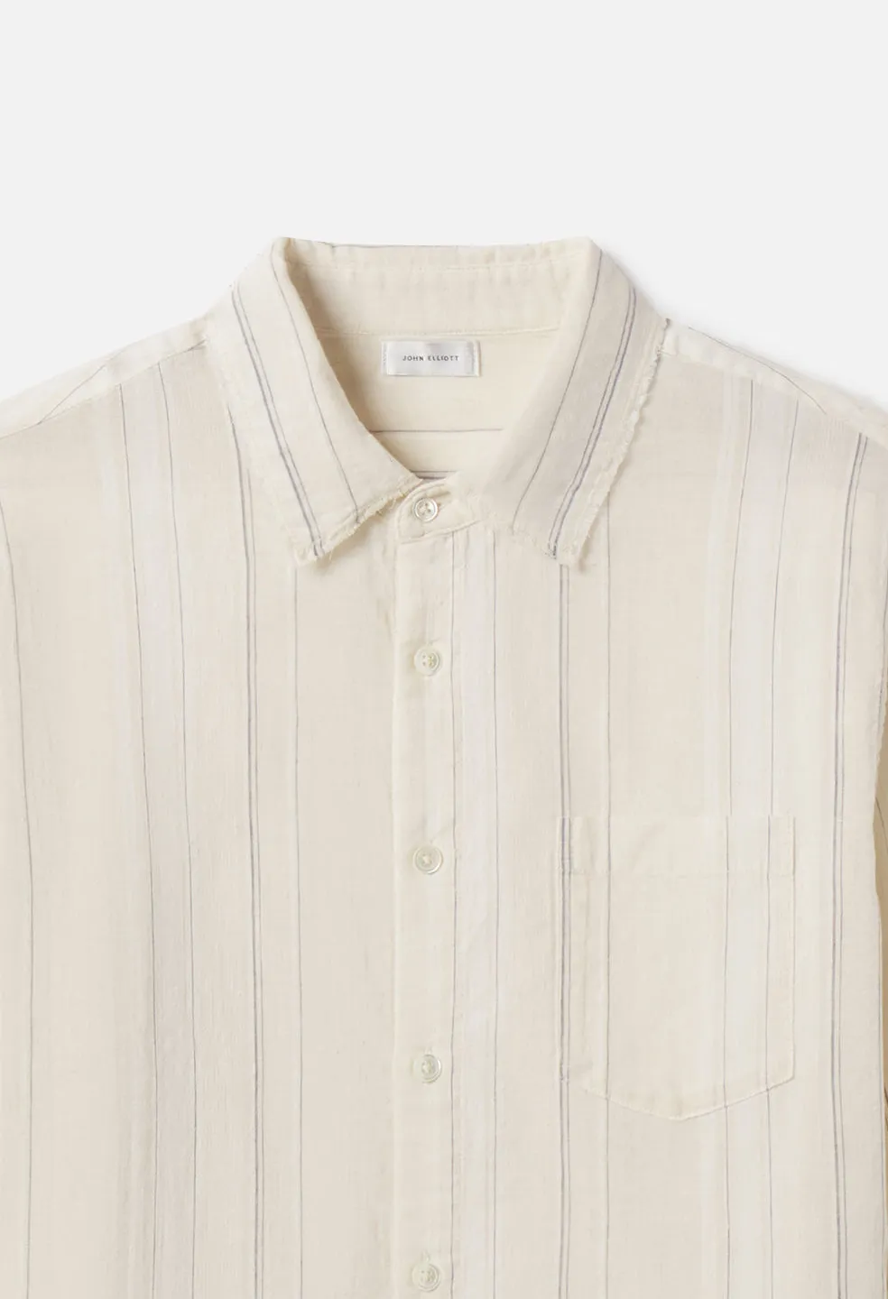 Raw Edge Cropped Cloak / Salt Stripe sold by John Elliott product image thumbnail 2