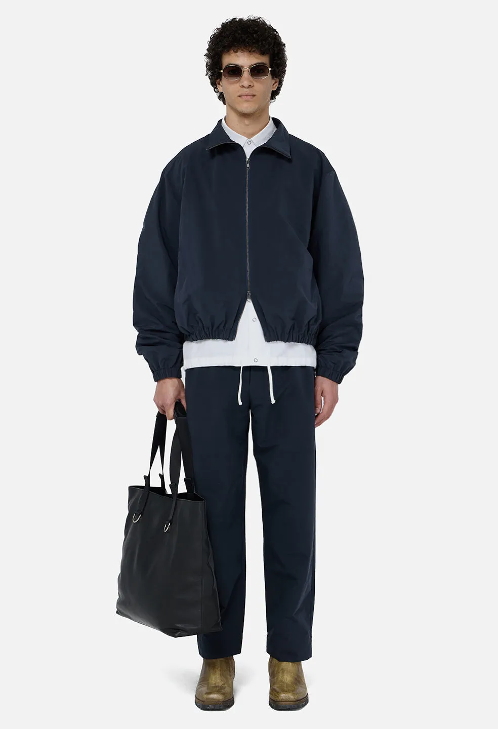 Vero Brushed Nylon Zip Jacket / Dark Navy sold by John Elliott product image thumbnail 3