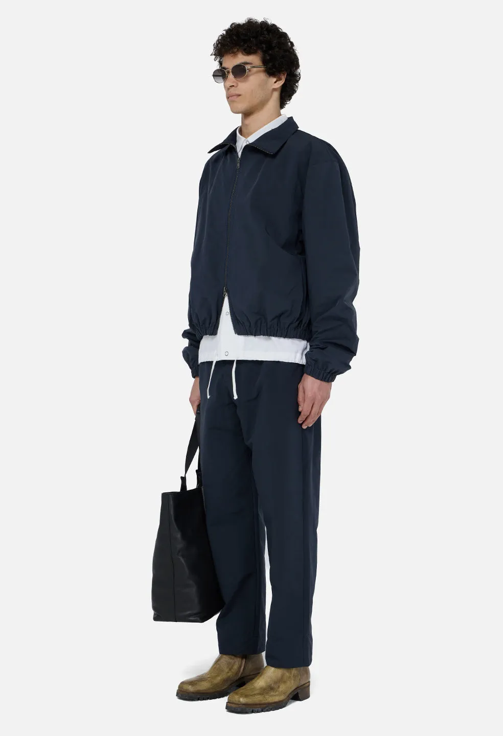 Vero Brushed Nylon Zip Jacket / Dark Navy sold by John Elliott product image thumbnail 4