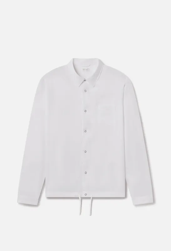 Gallery Snap Shirt / White sold by John Elliott