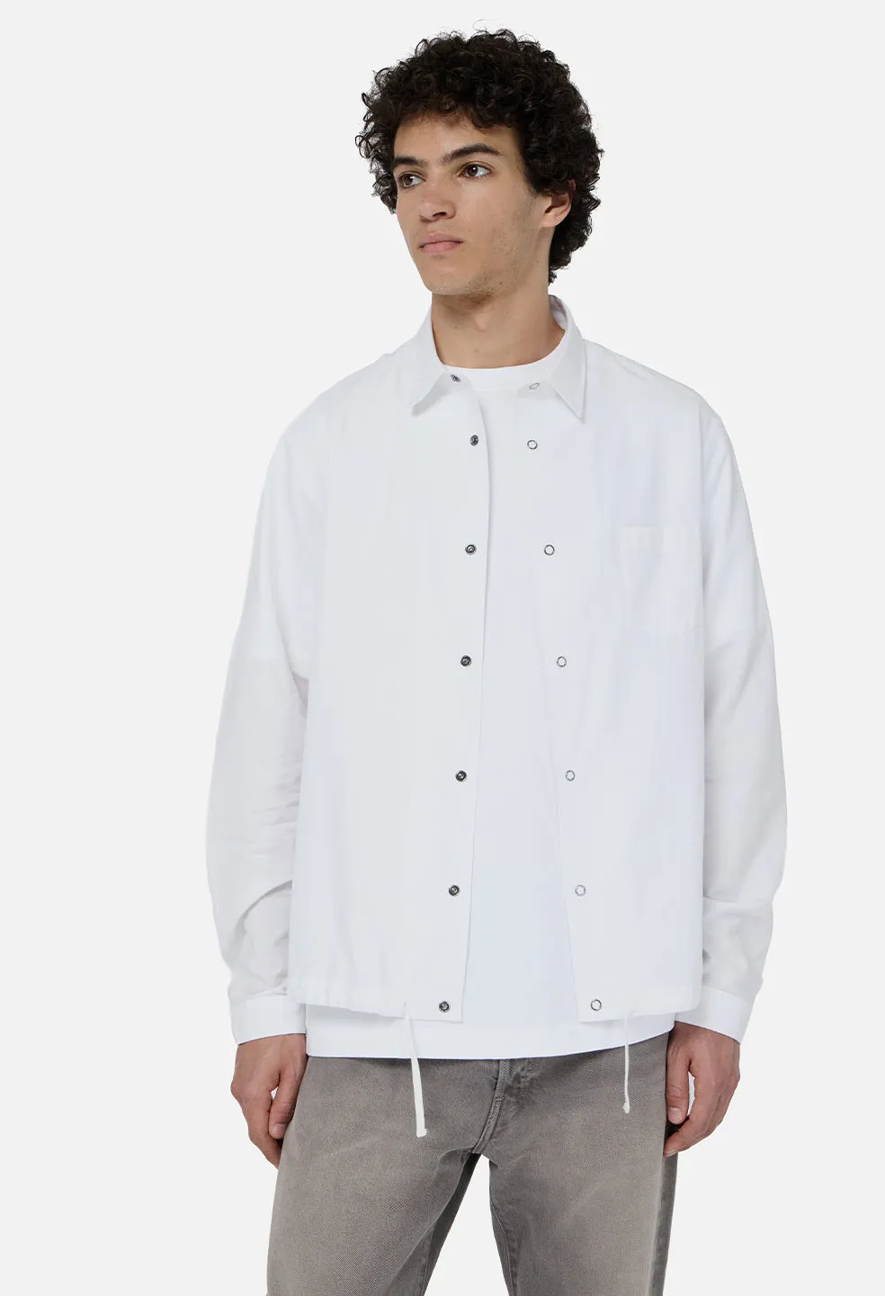 Gallery Snap Shirt / White sold by John Elliott product image thumbnail 2