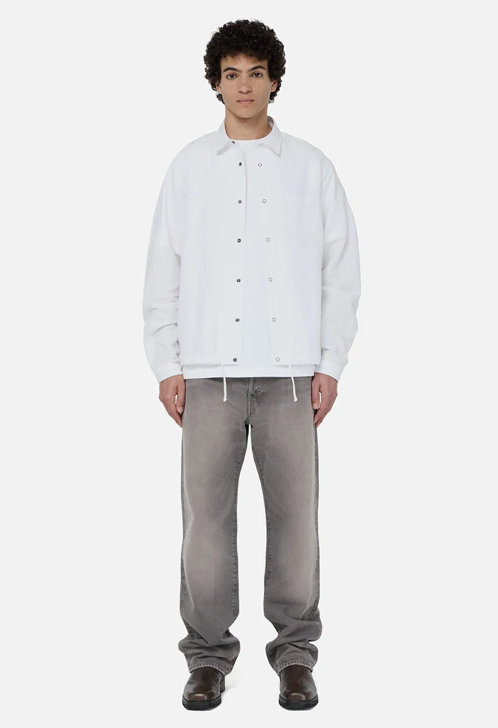 Gallery Snap Shirt / White sold by John Elliott product image thumbnail 3
