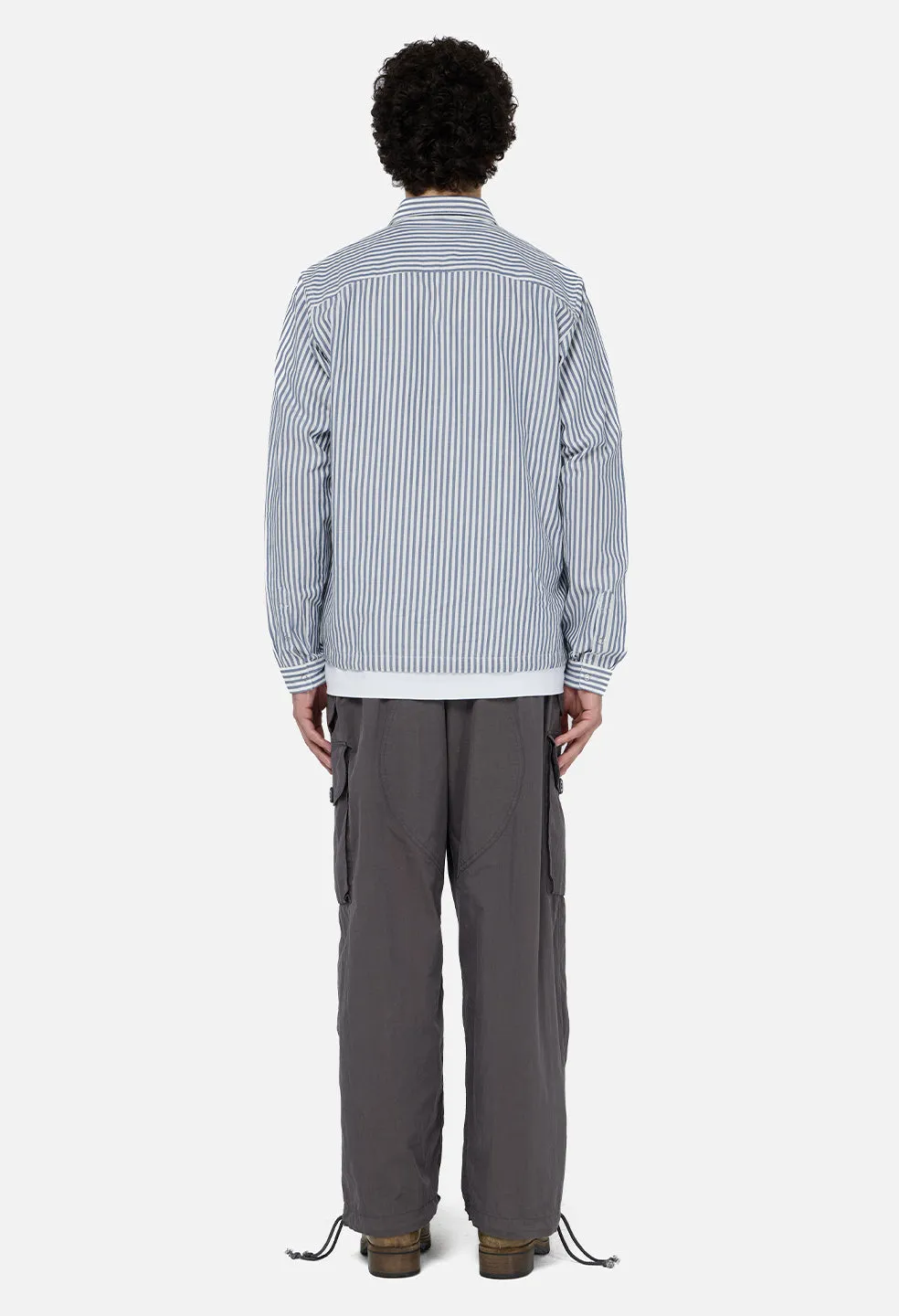 Gallery Snap Shirt / Blue x White Stripe sold by John Elliott product image thumbnail 5