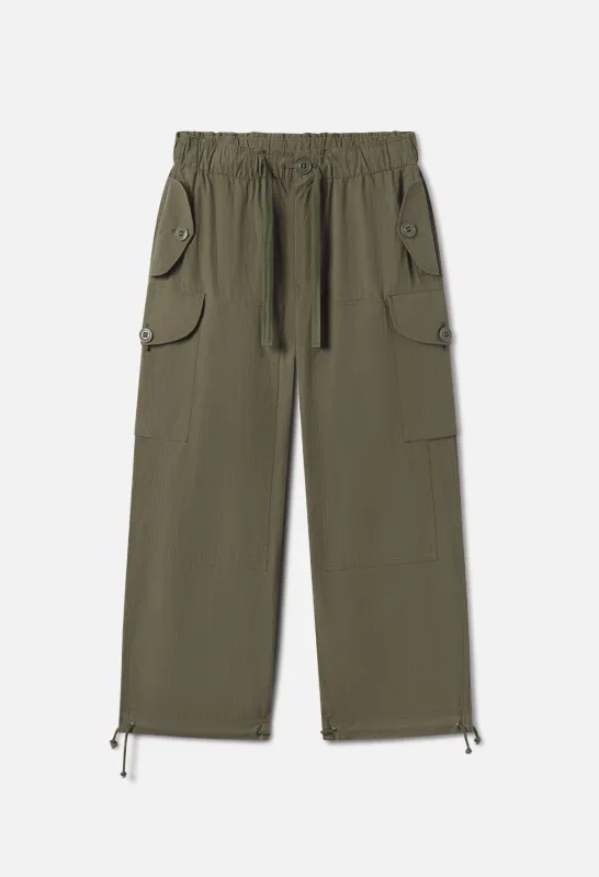 Canopy Ripstop Cargo Pants / Olive sold by John Elliott