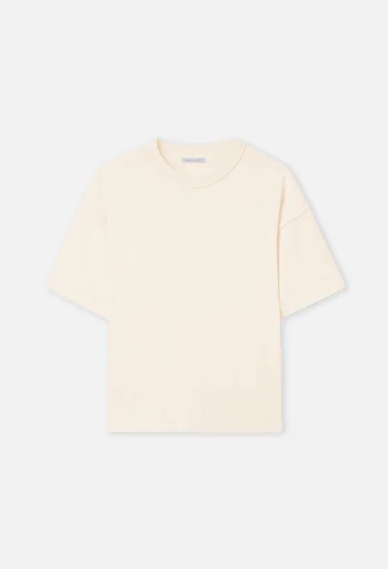 Summer Reversed Cropped Tee / Washed Salt made by John Elliott