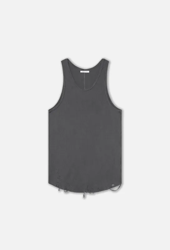Folsom Thermal Tank / Vintage Black made by John Elliott