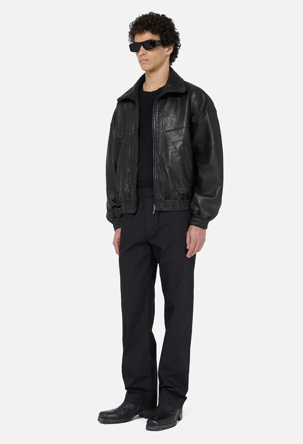 Leather Lautner Jacket / Black sold by John Elliott product image thumbnail 4