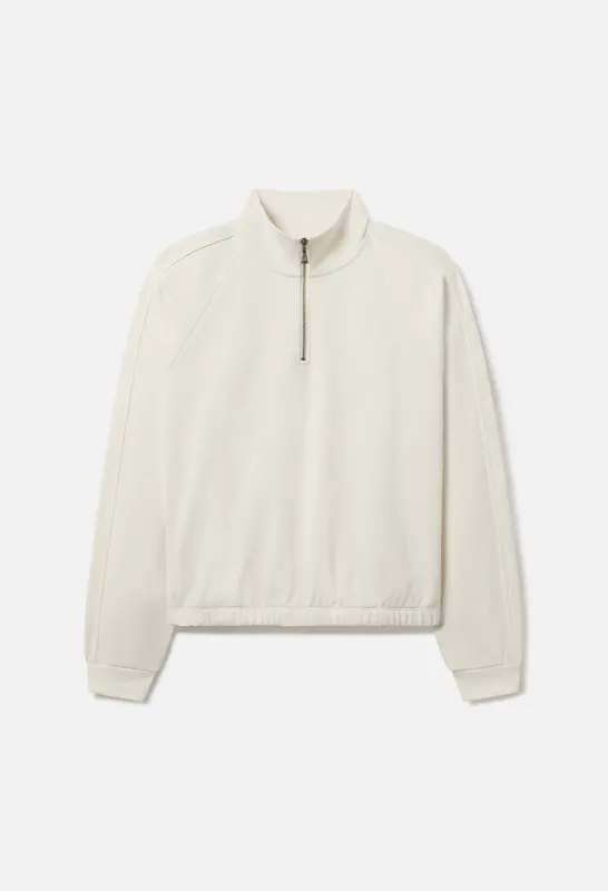 Track Half Zip / Salt made by John Elliott