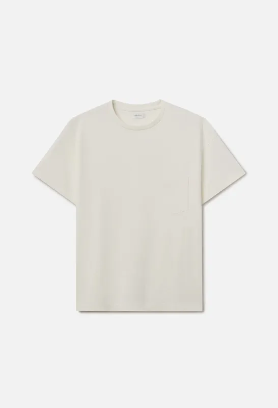 Air Spun Beach Pocket Tee / Salt made by John Elliott