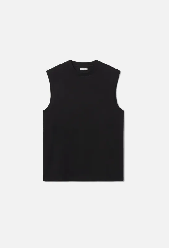 Air Spun Campus Cut-Off Tee / Black made by John Elliott
