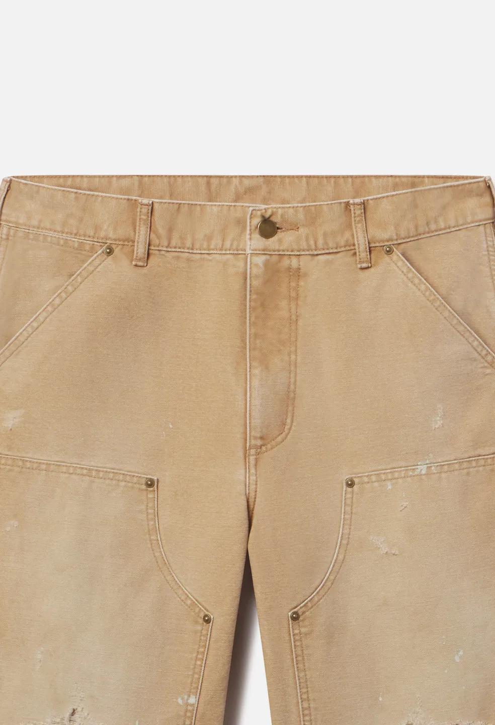 Desert Snow Cut-Off Work Short / Washed Camel sold by John Elliott product image thumbnail 2