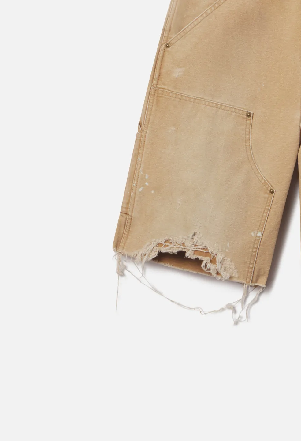 Desert Snow Cut-Off Work Short / Washed Camel sold by John Elliott product image thumbnail 4